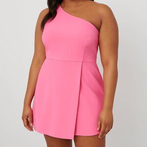 French Connection Whisper One Shoulder in Morning Glory Dress Size 10